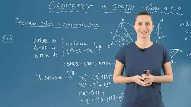 Teorema celor 3 perpendiculare - Partea 2