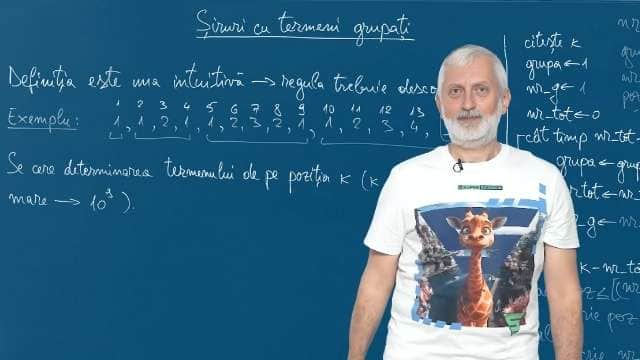 Șiruri cu termeni grupați