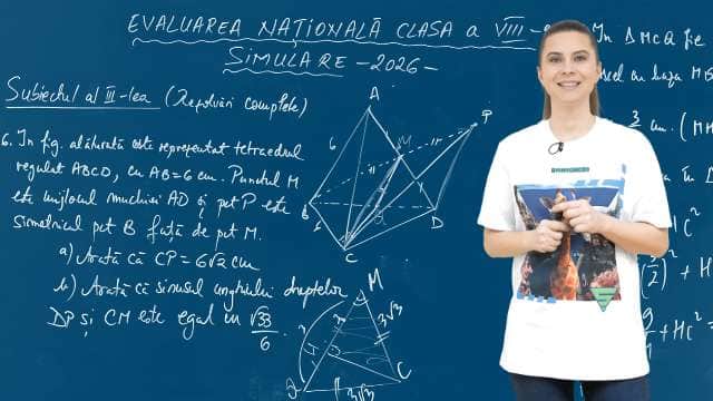 Simulare Evaluare Nationala 2026 - EN cl. a VIII-a Matematică
