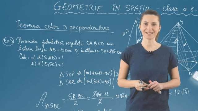 Teorema celor 3 perpendiculare - Partea 4
