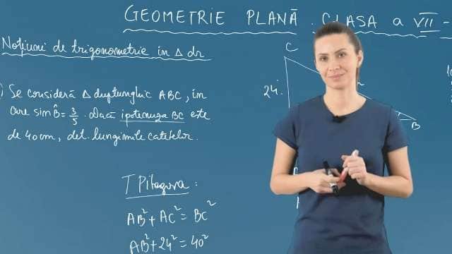 Noțiuni de trigonometrie în triunghiul dreptunghic - P6