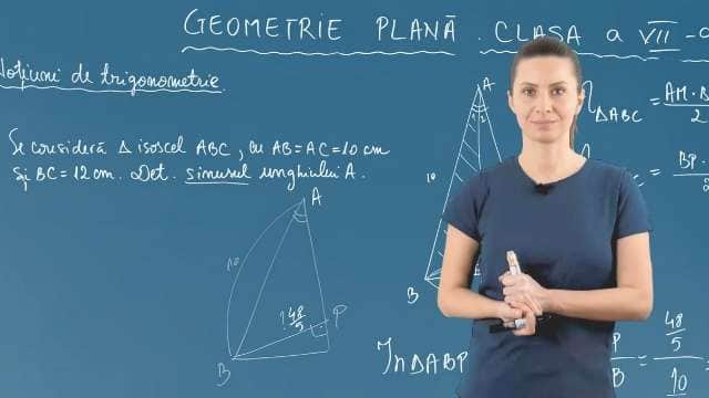 Noțiuni de trigonometrie în triunghiul dreptunghic - P7