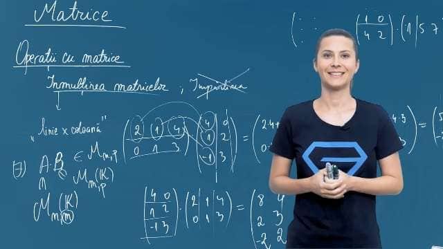 Operații cu matrice - Inmulțirea matricelor
