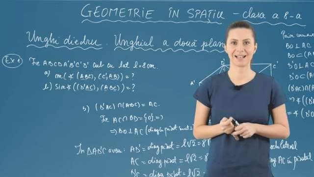 Unghi diedru. Unghiul a două plane - Partea 2