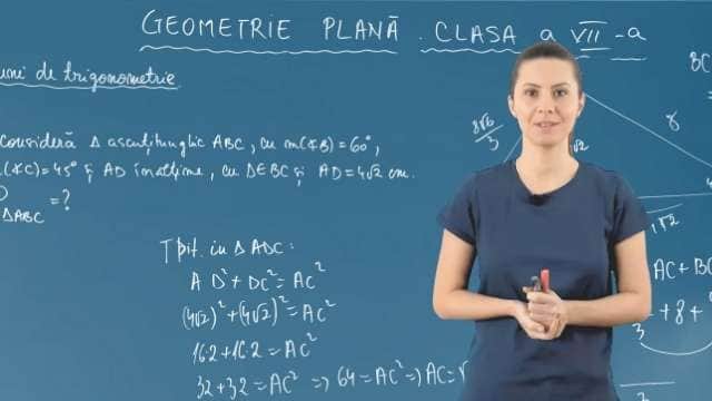 Noțiuni de trigonometrie în triunghiul dreptunghic - P8