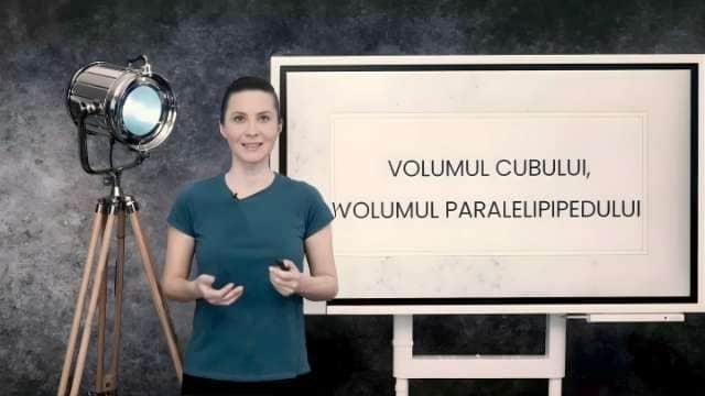 Volumul cubului, volumul paralelipipedului