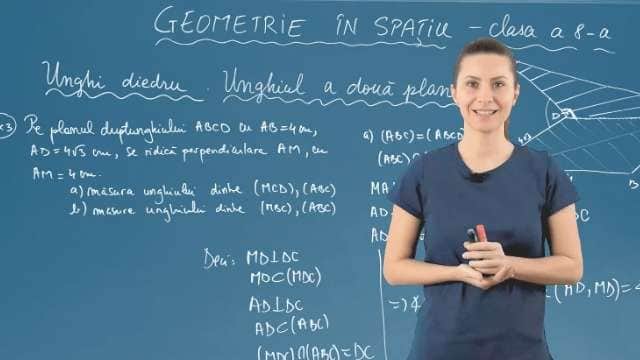 Unghi diedru. Unghiul a două plane - Partea 4