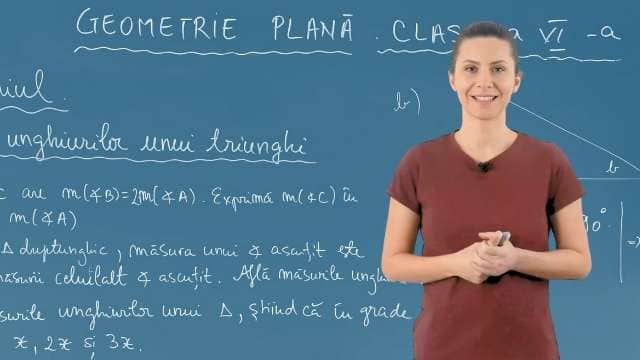 Suma măsurilor unghiurilor unui triunghi - P5