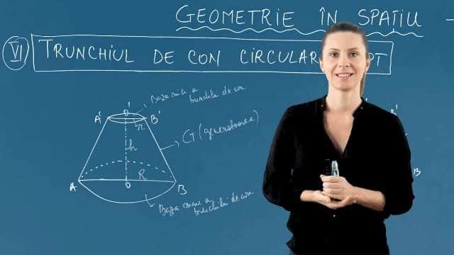 Trunchiul de con Circular Drept
