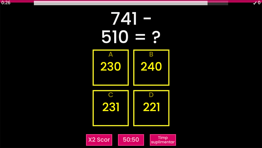 JOC - Scaderea numerelor naturale in concentrul 0 – 1000 fara trecere peste ordin