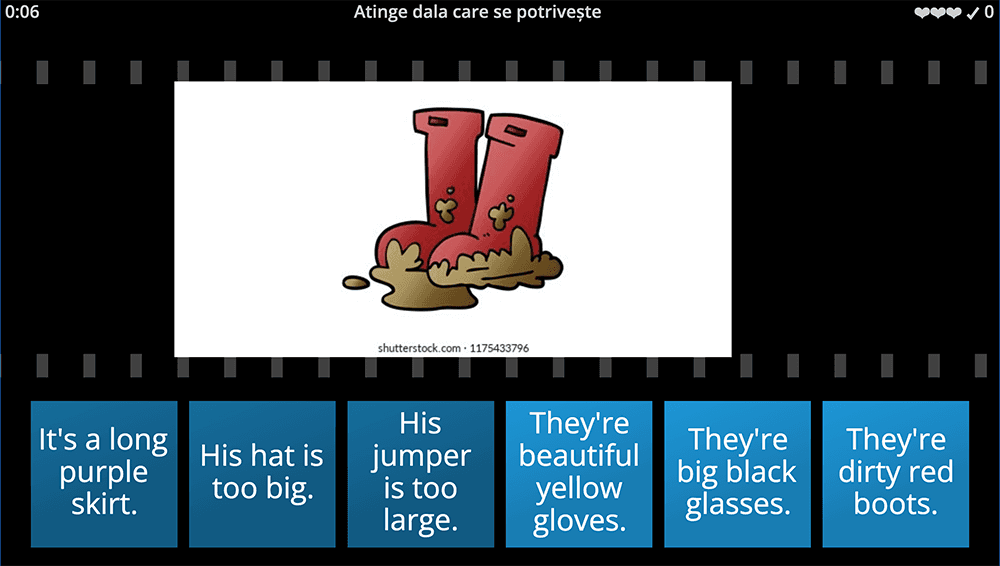 GAME - Describing clothes and too