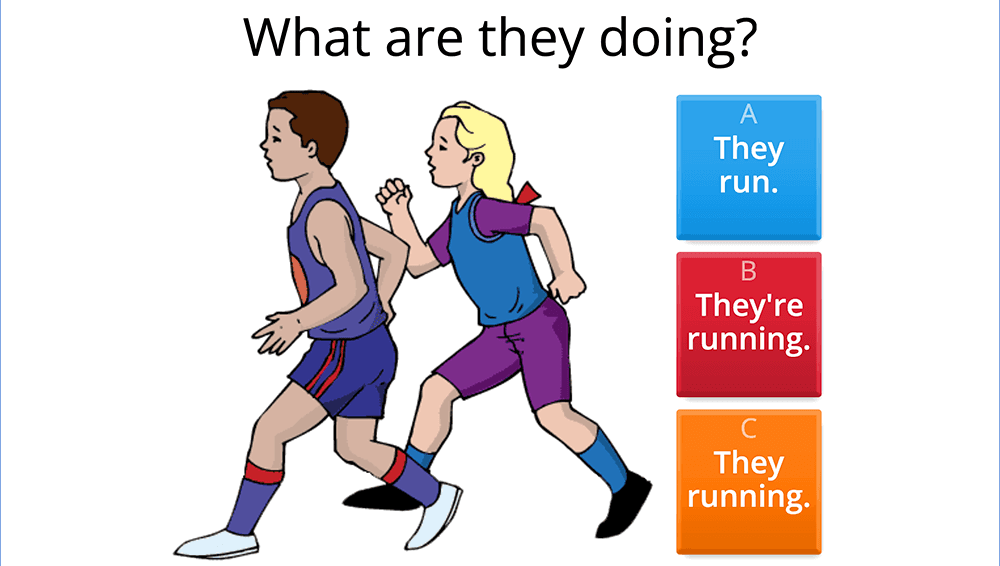 GAME - Present continuous - questions