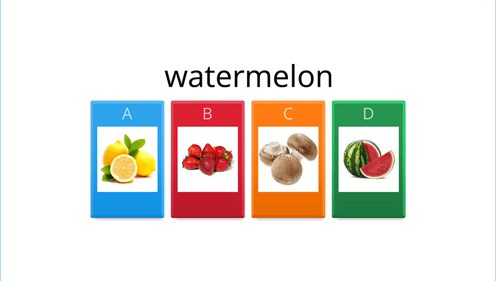 GAME - Fruit and vegetables