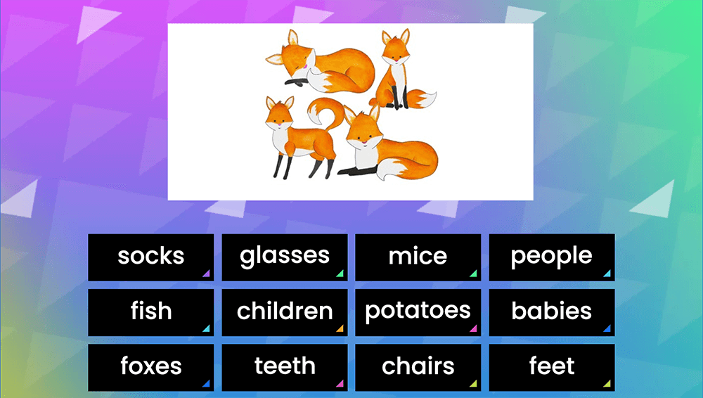 GAME - Plural nouns