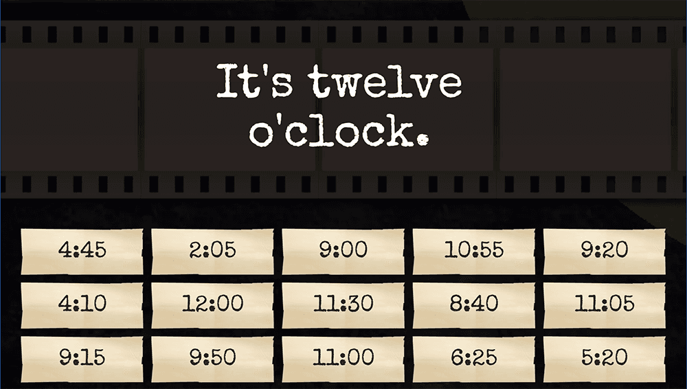 GAME - Telling the time