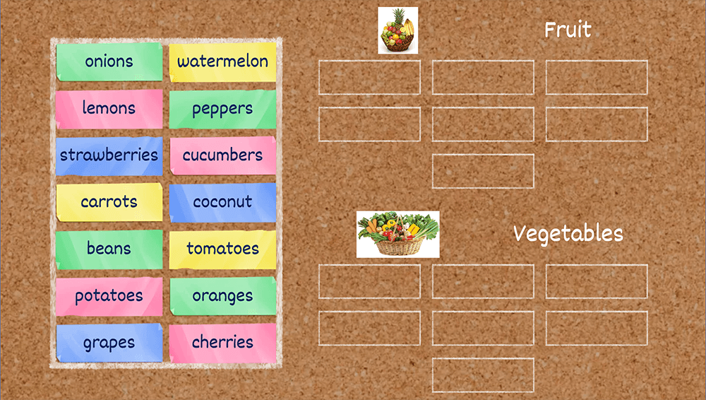 GAME - Food - fruit and vegetables