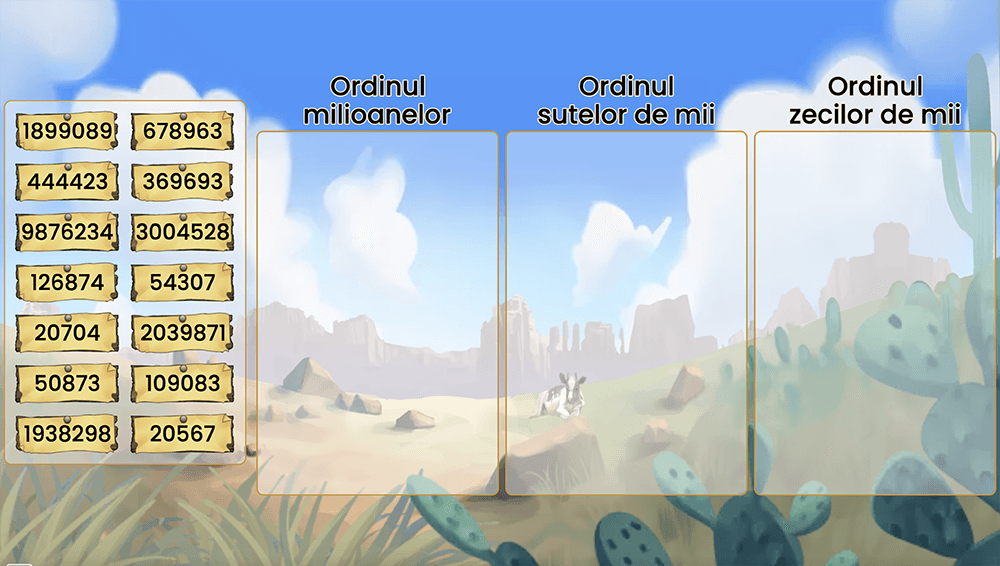 JOC - Formarea, citirea și scrierea numerelor naturale cuprinse între 0 și 1 000 000