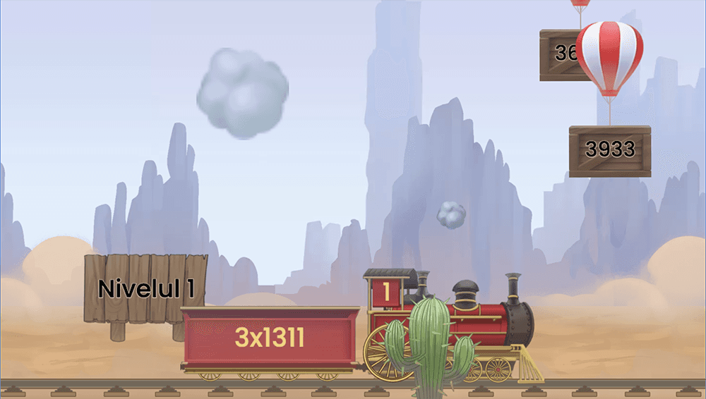 JOC - Înmulțirea cu un nr. cu o cifră, fără trecere peste ordin