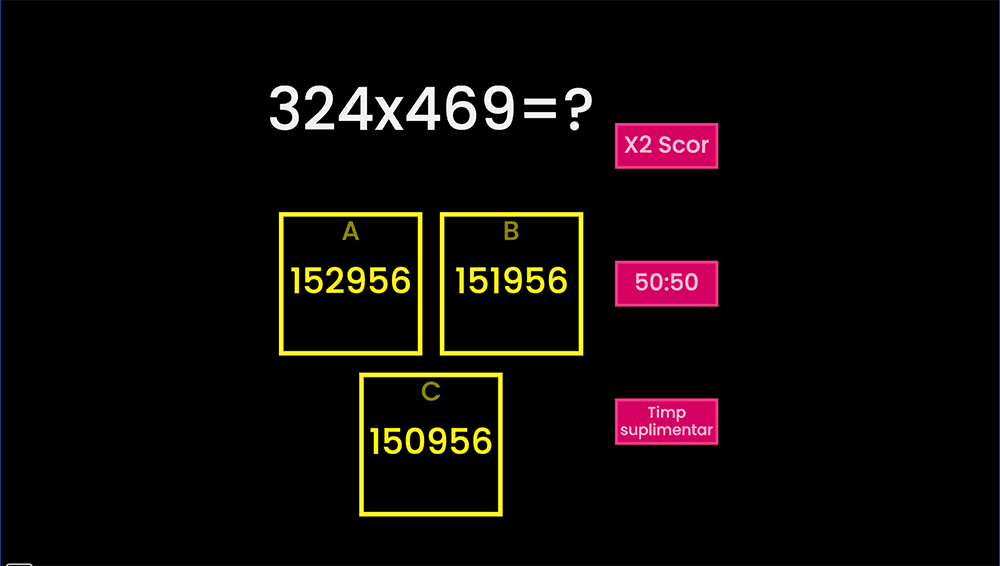 JOC - Înmulțirea când factorii au cel mult trei cifre