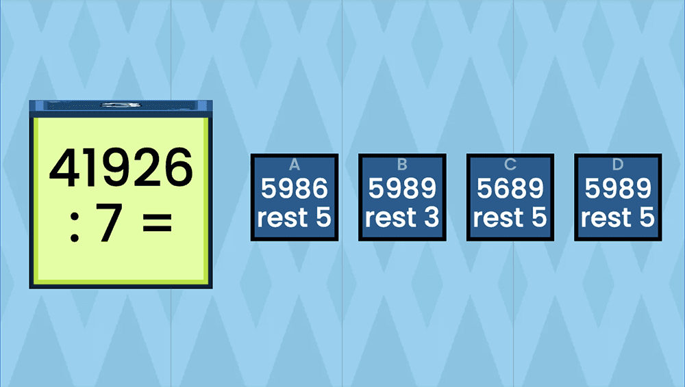 JOC - Împărțirea numerelor mai mici de 1000000 la un număr natural de o cifră - Partea 2