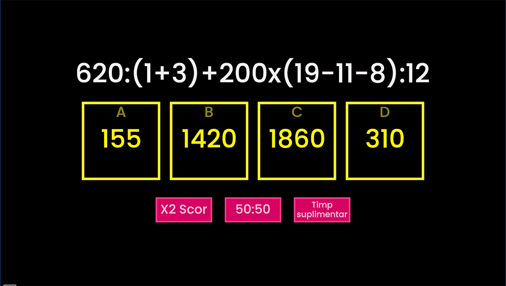 JOC - Ordinea efectuării operațiilor