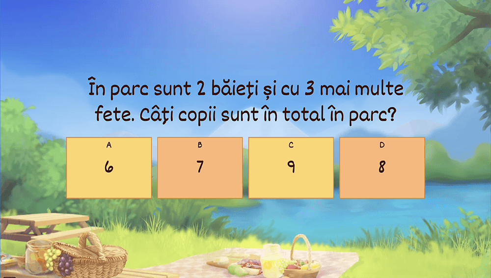 JOC - Probleme care se rezolvă prin două operații de adunare