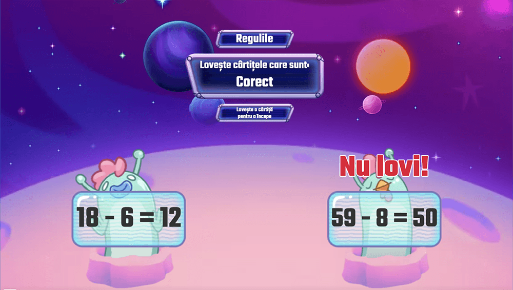 JOC - Recapitulare: Scăderea numerelor naturale în concentrul 0-100, fără trecere peste ordin