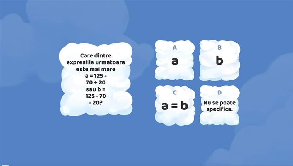 JOC - Adunarea / Scăderea numerelor naturale - Exerciții - Partea a 2-a