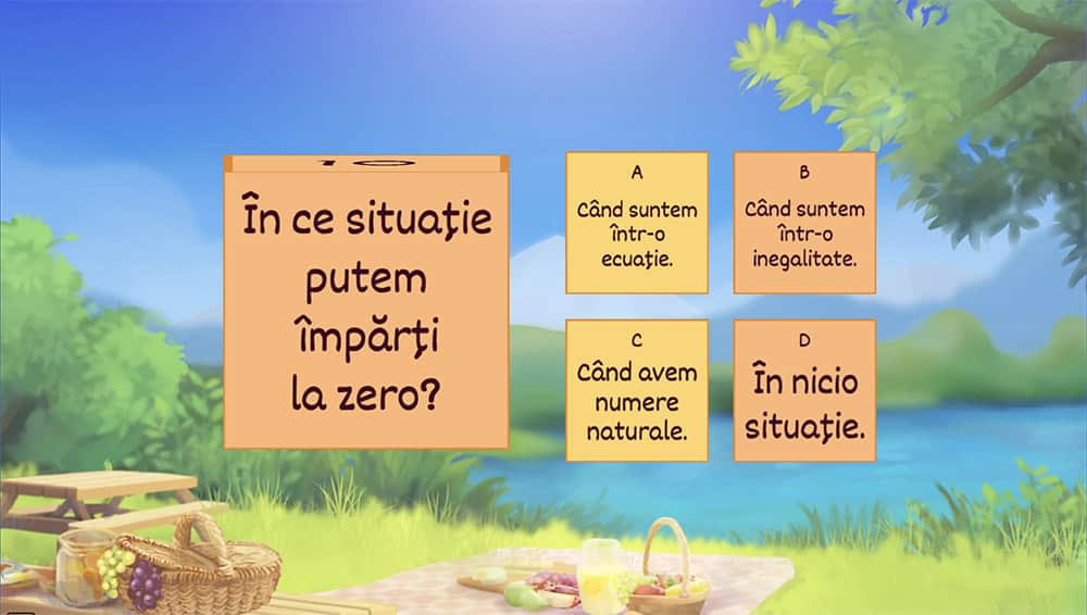 JOC - Înmulțirea / Împarțirea numerelor naturale. Proprietăți