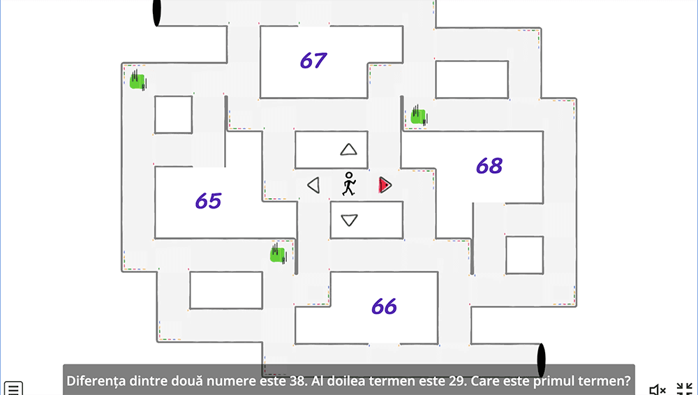JOC - Scăderea unui număr format din unități dintr-un număr format din zeci, cu trecere peste ordin