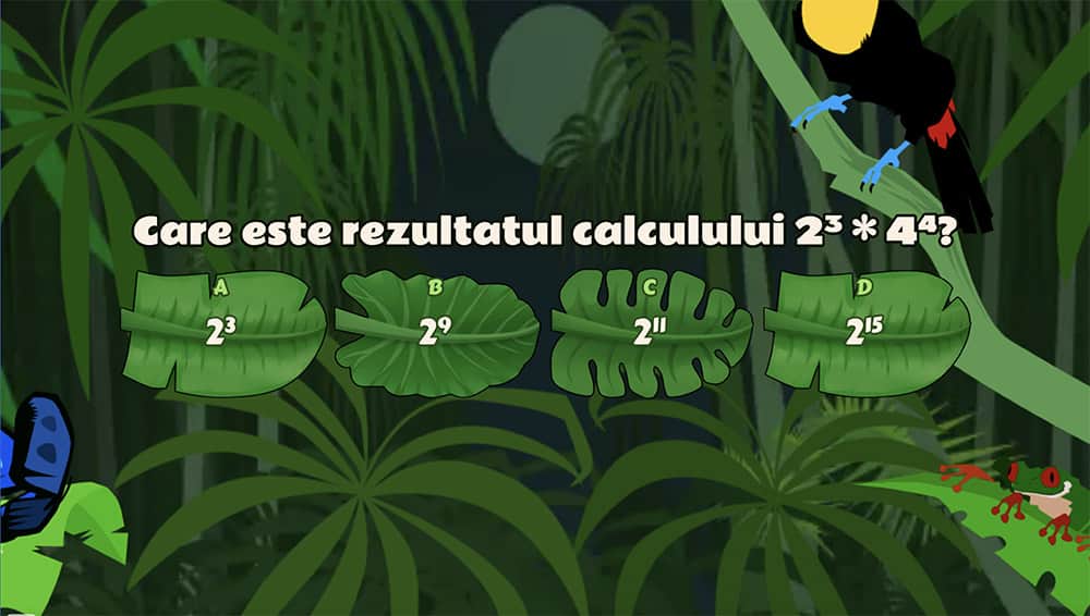 JOC - Puteri. Reguli de calcul. Exemple