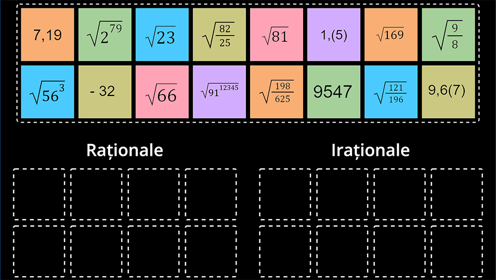 JOC - Numere raționale; Numere iraționale - Partea 2