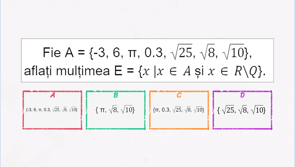 JOC - Mulțimi definite printr-o proprietate a elementelor lor