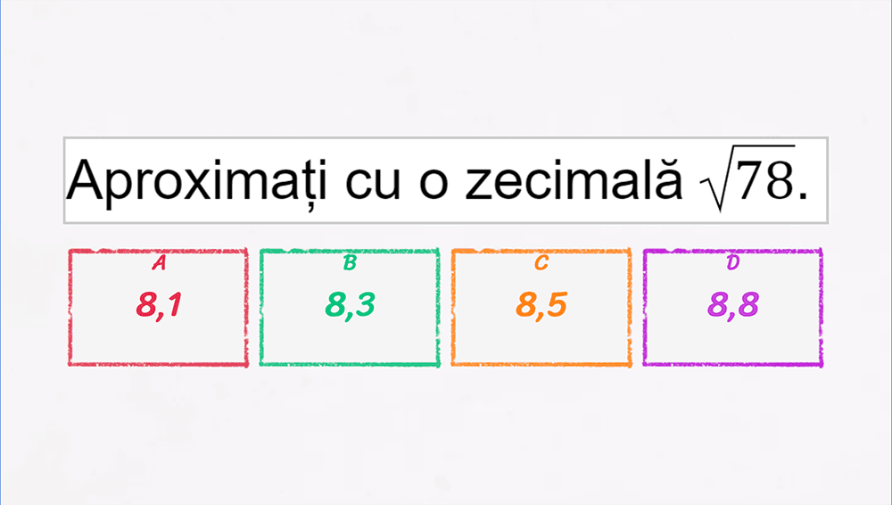 JOC - Aproximarea cu o zecimală a unui radical