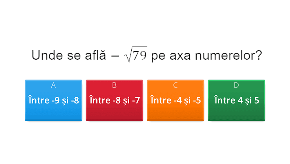 JOC - Reprezentarea numerelor reale pe axa numerelor, prin aproximări