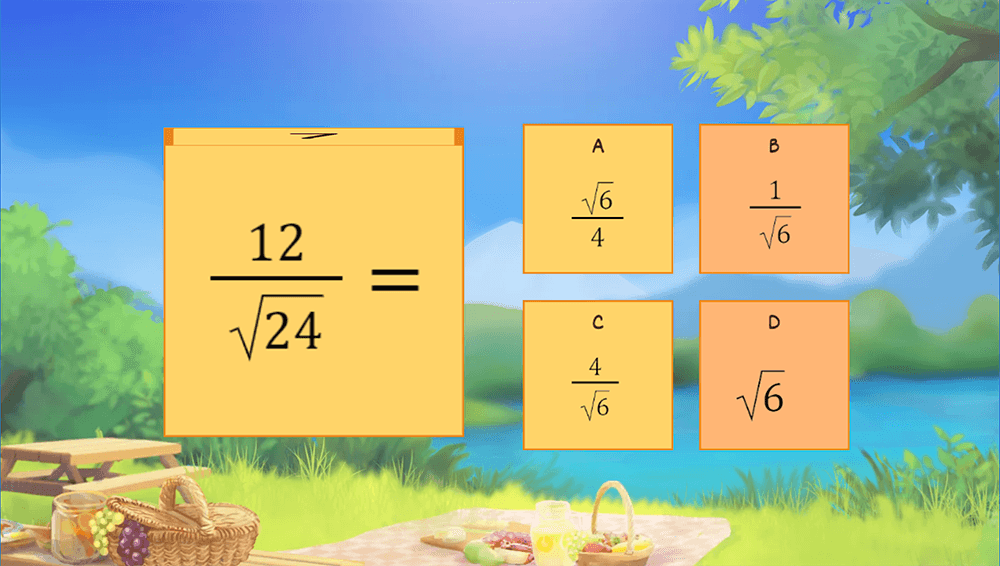 JOC - Puteri cu exponent nr. întreg. Raționalizarea fracțiilor