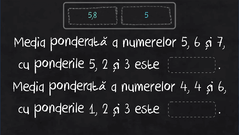 JOC - Media aritmetică ponderată a n numere reale