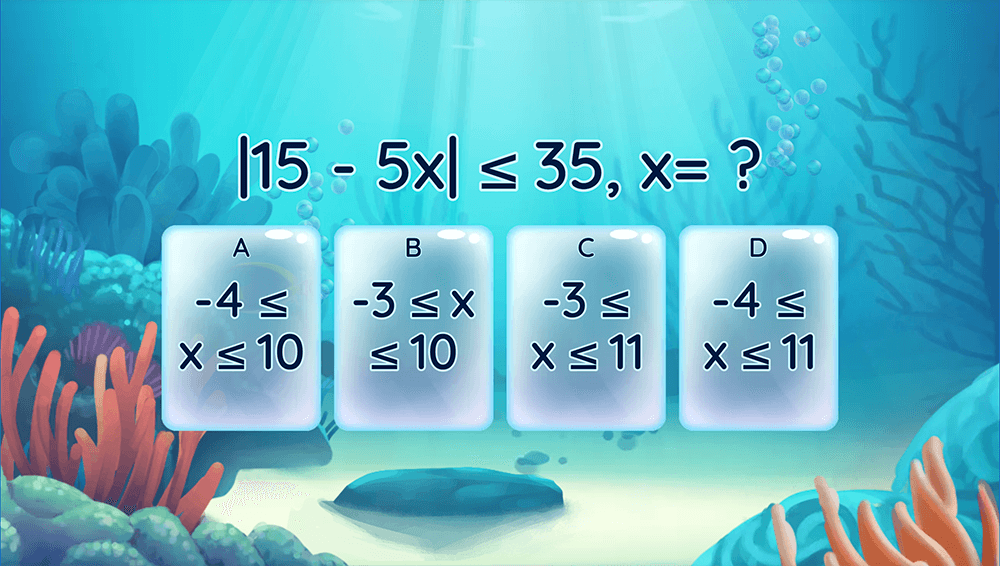 JOC - Modulul unui număr real - Inecuații cu modul