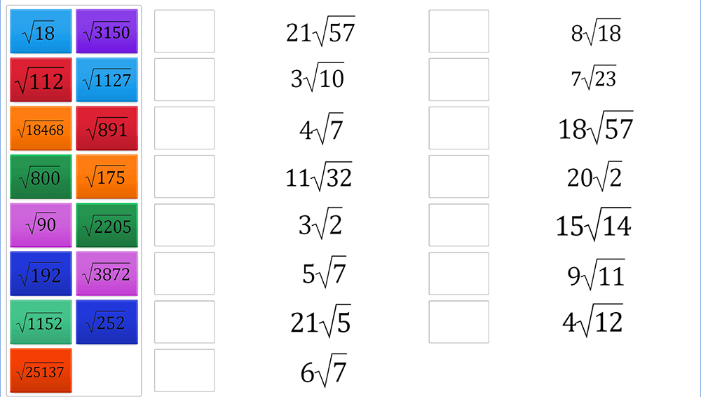 JOC - Introducerea factorilor sub radical