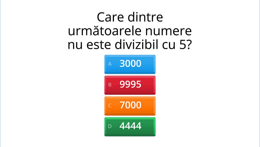 JOC - Criterii de divizibilitate cu 5