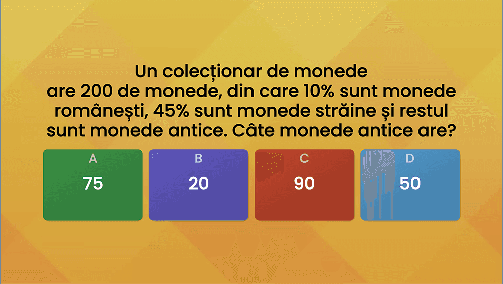 JOC - Rapoarte. procente, probleme în care intervin procente