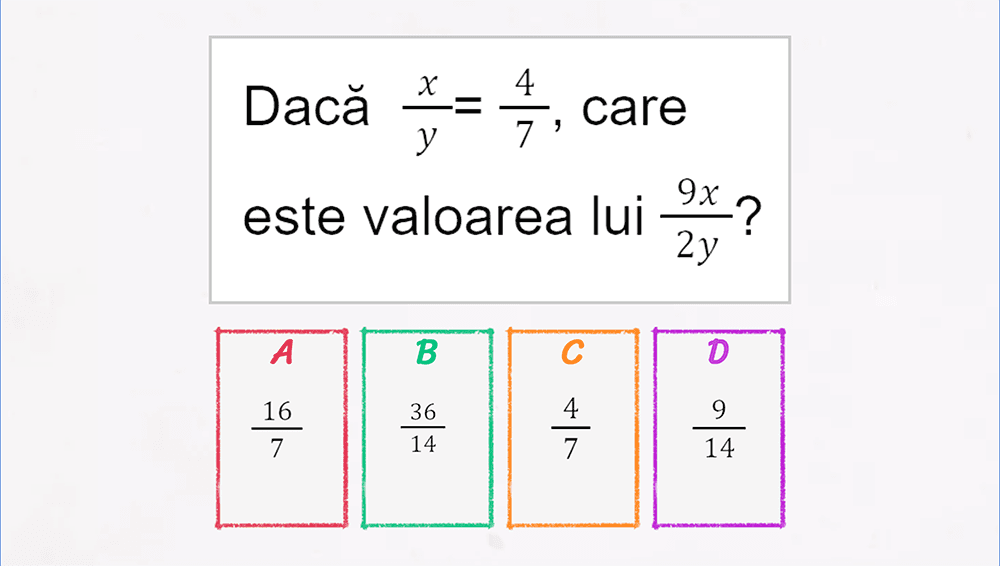JOC - Proporții derivate