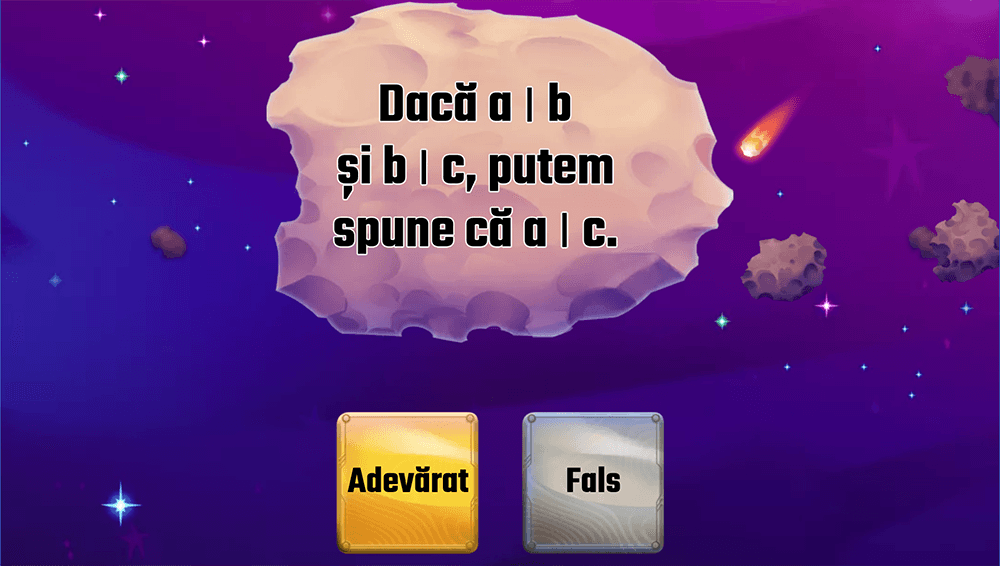 JOC - Proprietațile divizibilității in N