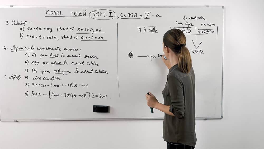 Model teză (1) - Semestrul 1